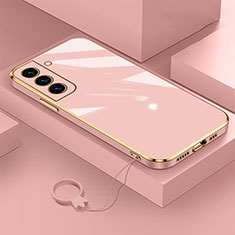 Silikon Hülle Handyhülle Ultra Dünn Flexible Schutzhülle Tasche M01 für Samsung Galaxy S23 5G Rosegold
