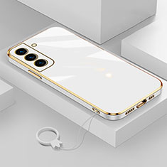 Silikon Hülle Handyhülle Ultra Dünn Flexible Schutzhülle Tasche M01 für Samsung Galaxy S23 5G Weiß