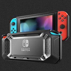 Silikon Hülle Handyhülle Ultra Dünn Flexible Schutzhülle Tasche S01 für Nintendo Switch Schwarz