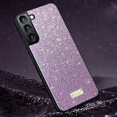 Silikon Hülle Handyhülle Ultra Dünn Flexible Schutzhülle Tasche S01 für Samsung Galaxy S22 5G Violett