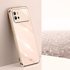 Silikon Hülle Handyhülle Ultra Dünn Flexible Schutzhülle Tasche S01 für Vivo iQOO 9 5G Gold