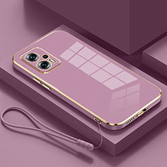 Silikon Hülle Handyhülle Ultra Dünn Flexible Schutzhülle Tasche S01 für Xiaomi Poco X4 GT 5G Violett
