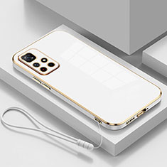 Silikon Hülle Handyhülle Ultra Dünn Flexible Schutzhülle Tasche S01 für Xiaomi Redmi Note 11 5G Weiß