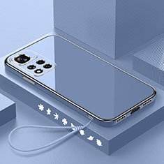 Silikon Hülle Handyhülle Ultra Dünn Flexible Schutzhülle Tasche S01 für Xiaomi Redmi Note 11 Pro+ Plus 5G Lavendel Grau