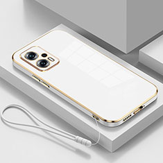 Silikon Hülle Handyhülle Ultra Dünn Flexible Schutzhülle Tasche S01 für Xiaomi Redmi Note 11T Pro+ Plus 5G Weiß