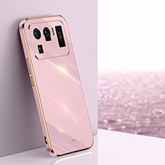 Silikon Hülle Handyhülle Ultra Dünn Flexible Schutzhülle Tasche S02 für Xiaomi Mi 11 Ultra 5G Rosa