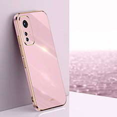 Silikon Hülle Handyhülle Ultra Dünn Flexible Schutzhülle Tasche S02 für Xiaomi Mi 12 Lite 5G Rosa