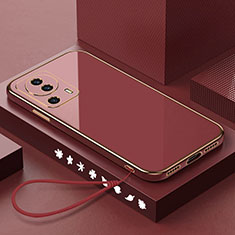 Silikon Hülle Handyhülle Ultra Dünn Flexible Schutzhülle Tasche S02 für Xiaomi Mi 12 Lite NE 5G Rot