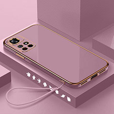 Silikon Hülle Handyhülle Ultra Dünn Flexible Schutzhülle Tasche S02 für Xiaomi Poco M4 Pro 5G Violett