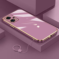 Silikon Hülle Handyhülle Ultra Dünn Flexible Schutzhülle Tasche S02 für Xiaomi Redmi Note 11T Pro 5G Violett