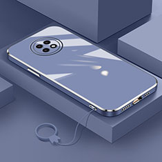 Silikon Hülle Handyhülle Ultra Dünn Flexible Schutzhülle Tasche S02 für Xiaomi Redmi Note 9T 5G Lavendel Grau