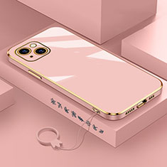 Silikon Hülle Handyhülle Ultra Dünn Flexible Schutzhülle Tasche S03 für Apple iPhone 13 Mini Rosegold