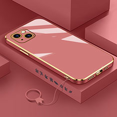 Silikon Hülle Handyhülle Ultra Dünn Flexible Schutzhülle Tasche S03 für Apple iPhone 13 Mini Rot