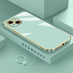 Silikon Hülle Handyhülle Ultra Dünn Flexible Schutzhülle Tasche S03 für Apple iPhone 14 Grün