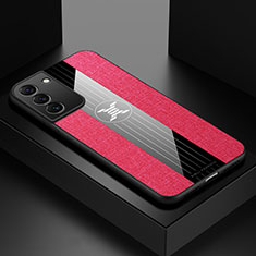Silikon Hülle Handyhülle Ultra Dünn Flexible Schutzhülle Tasche S03 für Samsung Galaxy S23 5G Rot
