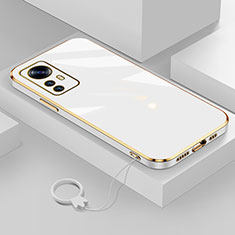 Silikon Hülle Handyhülle Ultra Dünn Flexible Schutzhülle Tasche S03 für Xiaomi Mi 12T 5G Weiß