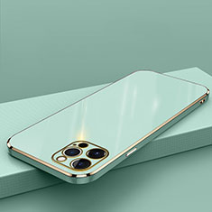 Silikon Hülle Handyhülle Ultra Dünn Flexible Schutzhülle Tasche S04 für Apple iPhone 15 Pro Max Grün