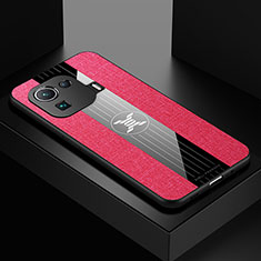 Silikon Hülle Handyhülle Ultra Dünn Flexible Schutzhülle Tasche S04 für Xiaomi Mi 11 Pro 5G Rot