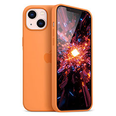 Silikon Hülle Handyhülle Ultra Dünn Flexible Schutzhülle Tasche S05 für Apple iPhone 14 Plus Orange