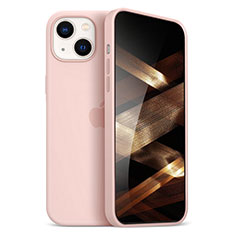 Silikon Hülle Handyhülle Ultra Dünn Flexible Schutzhülle Tasche S05 für Apple iPhone 15 Plus Rosegold