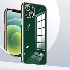 Silikon Hülle Handyhülle Ultra Dünn Flexible Schutzhülle Tasche S06 für Apple iPhone 14 Plus Grün
