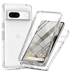 Silikon Hülle Handyhülle Ultra Dünn Flexible Schutzhülle Tasche Transparent Vorder und Rückseite 360 Grad Ganzkörper Farbverlauf für Google Pixel 7 5G Klar