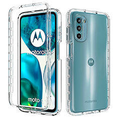 Silikon Hülle Handyhülle Ultra Dünn Flexible Schutzhülle Tasche Transparent Vorder und Rückseite 360 Grad Ganzkörper Farbverlauf für Motorola Moto Edge (2022) 5G Klar