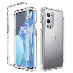 Silikon Hülle Handyhülle Ultra Dünn Flexible Schutzhülle Tasche Transparent Vorder und Rückseite 360 Grad Ganzkörper Farbverlauf für OnePlus 9 Pro 5G Klar