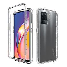 Silikon Hülle Handyhülle Ultra Dünn Flexible Schutzhülle Tasche Transparent Vorder und Rückseite 360 Grad Ganzkörper Farbverlauf für Oppo A94 4G Klar