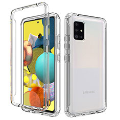 Silikon Hülle Handyhülle Ultra Dünn Flexible Schutzhülle Tasche Transparent Vorder und Rückseite 360 Grad Ganzkörper Farbverlauf für Samsung Galaxy M40S Klar