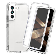 Silikon Hülle Handyhülle Ultra Dünn Flexible Schutzhülle Tasche Transparent Vorder und Rückseite 360 Grad Ganzkörper Farbverlauf für Samsung Galaxy S25 5G Klar