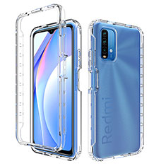 Silikon Hülle Handyhülle Ultra Dünn Flexible Schutzhülle Tasche Transparent Vorder und Rückseite 360 Grad Ganzkörper Farbverlauf für Xiaomi Redmi 9 Power Klar