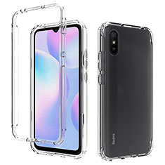 Silikon Hülle Handyhülle Ultra Dünn Flexible Schutzhülle Tasche Transparent Vorder und Rückseite 360 Grad Ganzkörper Farbverlauf für Xiaomi Redmi 9A Klar