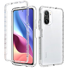 Silikon Hülle Handyhülle Ultra Dünn Flexible Schutzhülle Tasche Transparent Vorder und Rückseite 360 Grad Ganzkörper Farbverlauf für Xiaomi Redmi K40 Pro 5G Klar