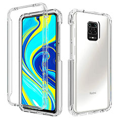 Silikon Hülle Handyhülle Ultra Dünn Flexible Schutzhülle Tasche Transparent Vorder und Rückseite 360 Grad Ganzkörper Farbverlauf für Xiaomi Redmi Note 9 Pro Klar