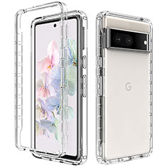 Silikon Hülle Handyhülle Ultra Dünn Flexible Schutzhülle Tasche Transparent Vorder und Rückseite 360 Grad Ganzkörper Farbverlauf JX1 für Google Pixel 7 5G Klar