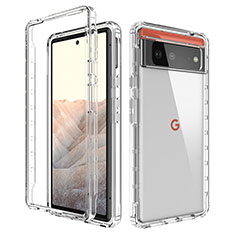 Silikon Hülle Handyhülle Ultra Dünn Flexible Schutzhülle Tasche Transparent Vorder und Rückseite 360 Grad Ganzkörper für Google Pixel 6 5G Klar