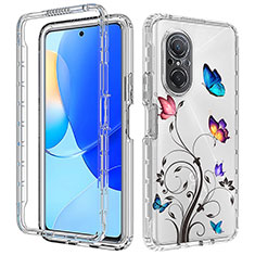 Silikon Hülle Handyhülle Ultra Dünn Flexible Schutzhülle Tasche Transparent Vorder und Rückseite 360 Grad Ganzkörper für Huawei Nova 9 SE Hellblau