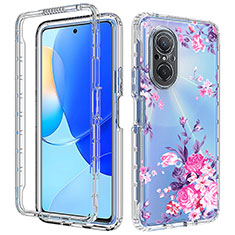 Silikon Hülle Handyhülle Ultra Dünn Flexible Schutzhülle Tasche Transparent Vorder und Rückseite 360 Grad Ganzkörper für Huawei Nova 9 SE Rosa