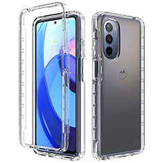 Silikon Hülle Handyhülle Ultra Dünn Flexible Schutzhülle Tasche Transparent Vorder und Rückseite 360 Grad Ganzkörper für Motorola Moto G Stylus (2022) 5G Klar