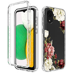 Silikon Hülle Handyhülle Ultra Dünn Flexible Schutzhülle Tasche Transparent Vorder und Rückseite 360 Grad Ganzkörper für Samsung Galaxy A03 Core Braun