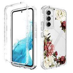 Silikon Hülle Handyhülle Ultra Dünn Flexible Schutzhülle Tasche Transparent Vorder und Rückseite 360 Grad Ganzkörper für Samsung Galaxy A54 5G Rosa