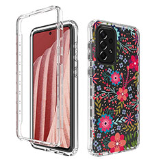 Silikon Hülle Handyhülle Ultra Dünn Flexible Schutzhülle Tasche Transparent Vorder und Rückseite 360 Grad Ganzkörper für Samsung Galaxy A73 5G Rot