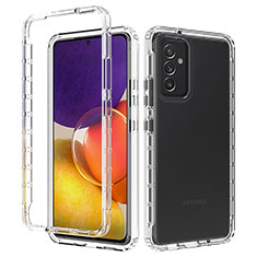 Silikon Hülle Handyhülle Ultra Dünn Flexible Schutzhülle Tasche Transparent Vorder und Rückseite 360 Grad Ganzkörper für Samsung Galaxy F54 5G Klar