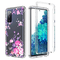 Silikon Hülle Handyhülle Ultra Dünn Flexible Schutzhülle Tasche Transparent Vorder und Rückseite 360 Grad Ganzkörper für Samsung Galaxy S20 FE 5G Rosa