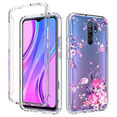 Silikon Hülle Handyhülle Ultra Dünn Flexible Schutzhülle Tasche Transparent Vorder und Rückseite 360 Grad Ganzkörper für Xiaomi Poco M2 Rosa