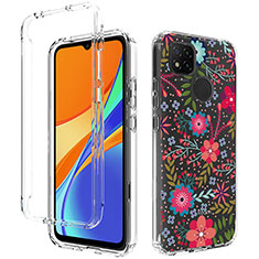 Silikon Hülle Handyhülle Ultra Dünn Flexible Schutzhülle Tasche Transparent Vorder und Rückseite 360 Grad Ganzkörper für Xiaomi Redmi 9 Activ Rot