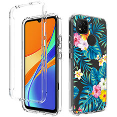 Silikon Hülle Handyhülle Ultra Dünn Flexible Schutzhülle Tasche Transparent Vorder und Rückseite 360 Grad Ganzkörper für Xiaomi Redmi 9C NFC Hellblau