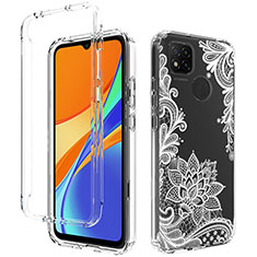 Silikon Hülle Handyhülle Ultra Dünn Flexible Schutzhülle Tasche Transparent Vorder und Rückseite 360 Grad Ganzkörper für Xiaomi Redmi 9C NFC Weiß