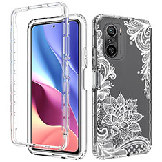 Silikon Hülle Handyhülle Ultra Dünn Flexible Schutzhülle Tasche Transparent Vorder und Rückseite 360 Grad Ganzkörper für Xiaomi Redmi K40 Pro+ Plus 5G Weiß